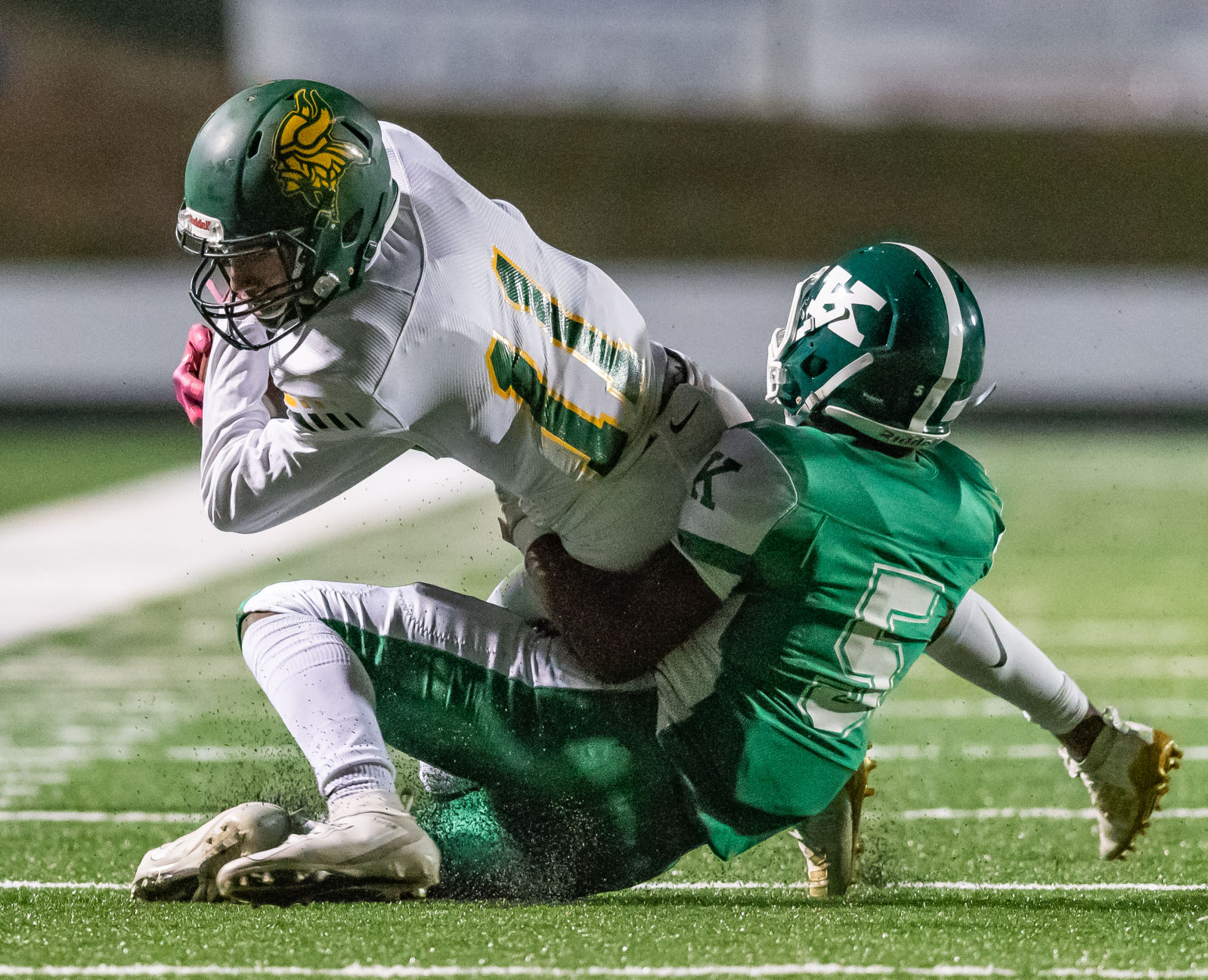Friday night high school football action